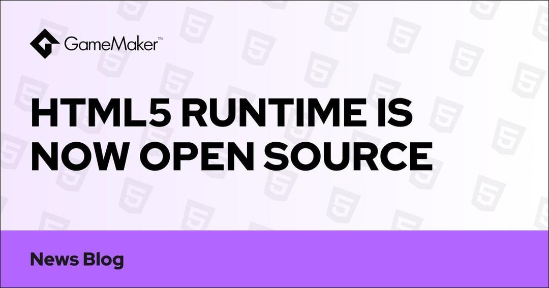 HTML5 Runtime Is Now Open Source